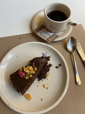 Chocolate cake  at El Berenjenal in Valladolid