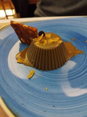 Flan de café at El Berenjenal in Valladolid