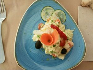 Ensaladilla vegano at El Berenjenal in Valladolid