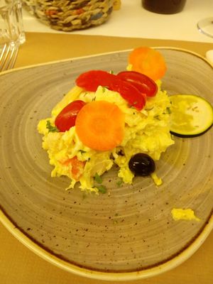Ensaladilla vegana  at El Berenjenal in Valladolid