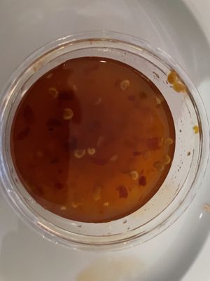 Chili sauce at Bla Bla in Groningen