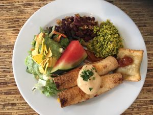 vegan Softshell taco's at Bla Bla in Groningen