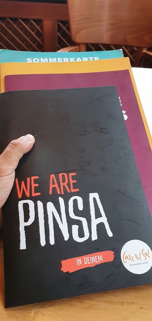 Menükarten at Cafe Del Sol in Moenchengladbach