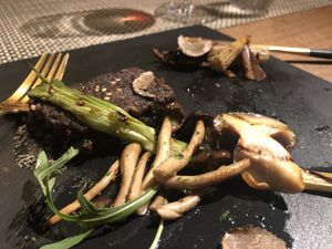 Sorry ate some of this one! Main (so good!) at Coconoma Season Dining in Tokyo