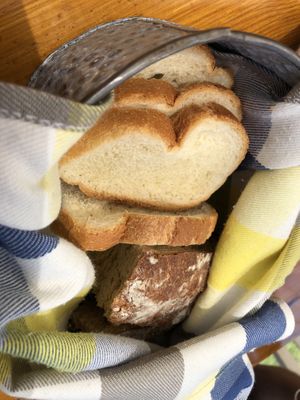 Some bread at Gioma Meze in Crete