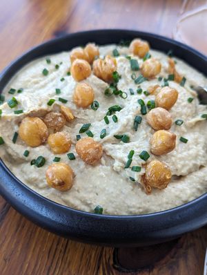 Hummus at Gioma Meze in Crete