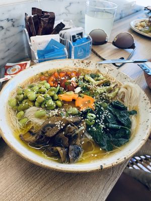 Daily special: vegan ramen  at Bloomy Market in Setubal