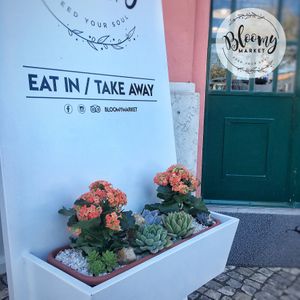 Outside at Bloomy Market in Setubal