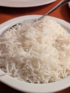 Rice (gets refilled) at Himal in Innsbruck