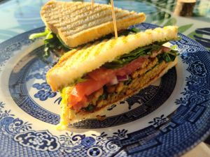 Tempeh Panini at TRee House Cafe in Travelers Rest