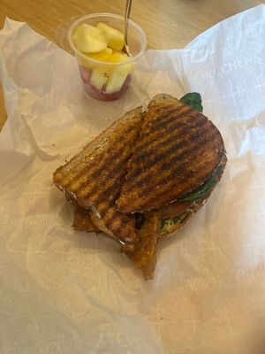 Tempeh panini  at TRee House Cafe in Travelers Rest