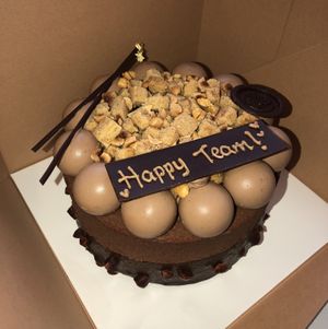 Chocolate banana hazelnut cake at Bien Caramélisé in Kowloon