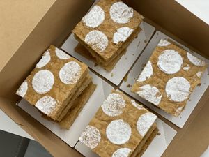 Mille Feuilles with Freshly grinded hazelnut praline mousseline at Bien Caramélisé in Kowloon