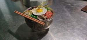 On the counter 🙂 at Soy Bistro in Brentwood