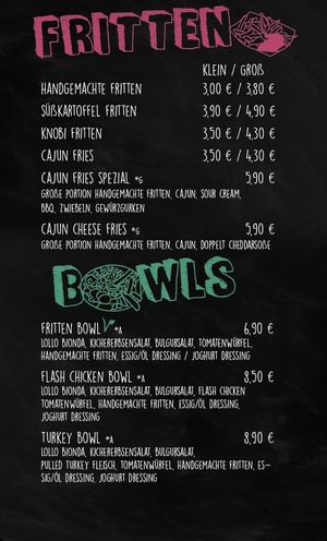 menue #4 at Bert's Friterie in Kassel