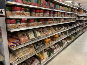 Bagged beans at The New Central Market in Anchorage