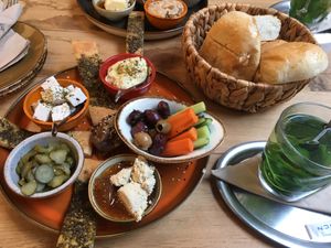 vegan breakfast at Zaytouna Cafe in Aachen