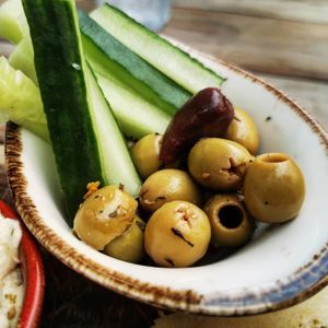 Veggies and Olives at Zaytouna Cafe in Aachen