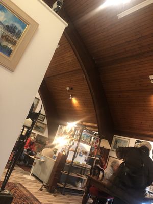 Decor at The Loft Coffee House in Cullen