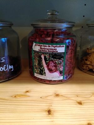 A lot of Belgian and local products like goji and quinoa at Demain - L'épicerie in Spa