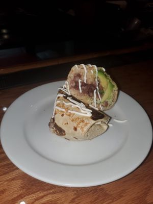 Vegan burrito at ZED Eats And Drinks in Brooklyn