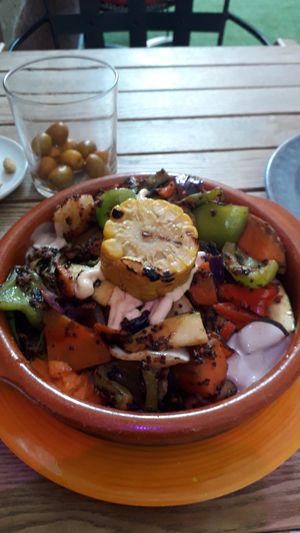 Vegan wok at Restaurante Esquina Padilla in Malaga