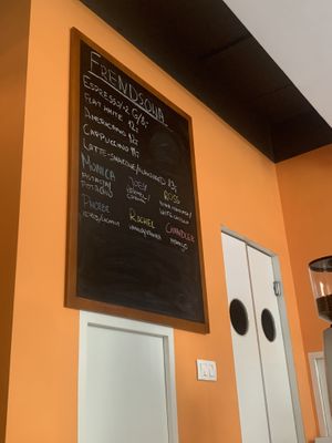 drinks selection  at Frendsowa in Poznan