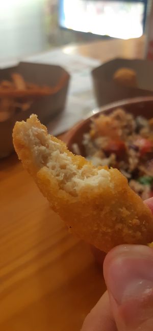 Vegan nugget at Picante in Sesimbra