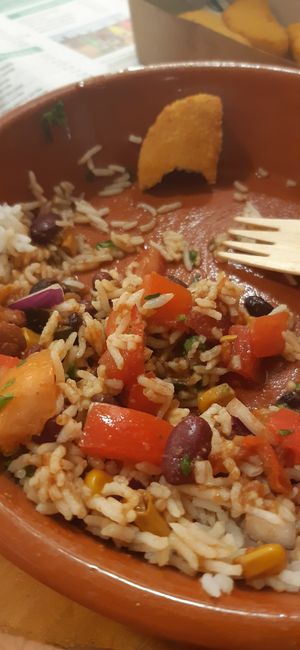 Vegan chilli at Picante in Sesimbra