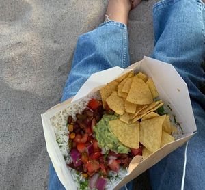 Bean chili, quite good! at Picante in Sesimbra
