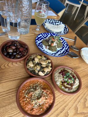 No more mezze plate, order all separately  at TIQA in Portland