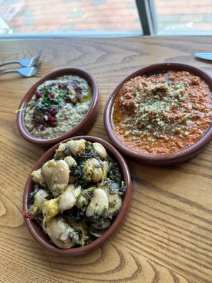 Gigabyte beans and spreads  at TIQA in Portland