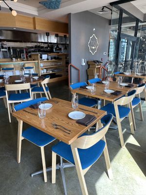 Seating  at TIQA in Portland