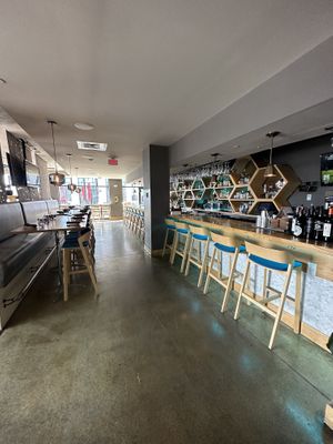 Bar seating  at TIQA in Portland
