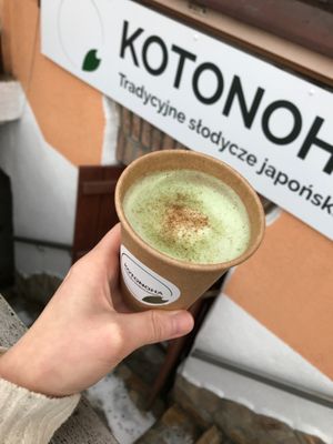 Matcha Gingerbread Latte at Kotonoha in Torun