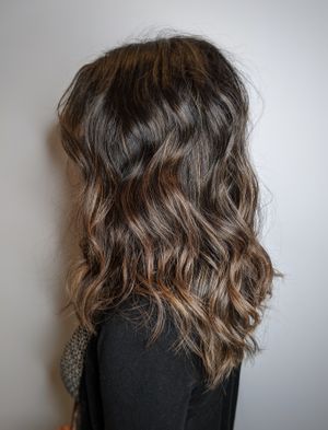 Caramel balayage at Head Space Hair Studio in Ottawa