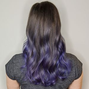 Purple ombré at Head Space Hair Studio in Ottawa