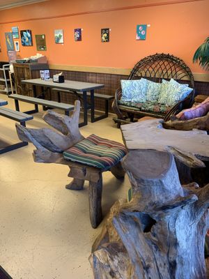 Seating at Acai Alaska in Anchorage