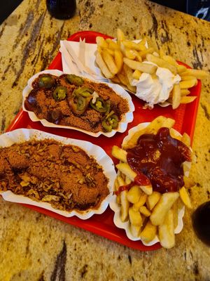 Everything vegan except for the mayo at Best Curry in Berlin