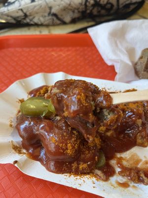 Wonderful currywurst  at Best Curry in Berlin