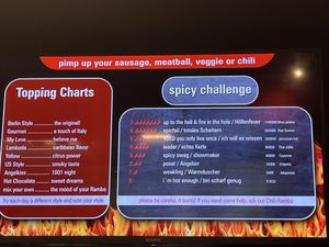 Are you up for the challenge? Be careful!  at Best Curry in Berlin