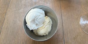 Vegan Coconut & Banana Ice Cream  at Sheep on Sheep Street in Stow-on-the-wold