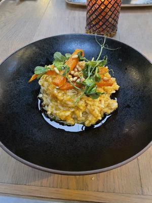 Butternut squash risotto   at Sheep on Sheep Street in Stow-on-the-wold