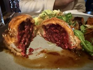 Beetroot Wellington (Sunday roast)  at Sheep on Sheep Street in Stow-on-the-wold