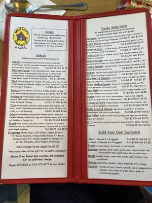 Menu  at Midtown Bakery & Cafe in Negaunee