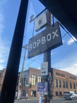 Sign  at BOPBOX in Seattle