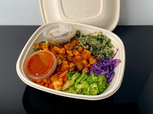 mom’s medley bibimbop + the daily pickle (takeout) at BOPBOX in Seattle