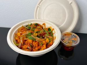 spicy, smoky, sautéed + the daily pickle (takeout) at BOPBOX in Seattle