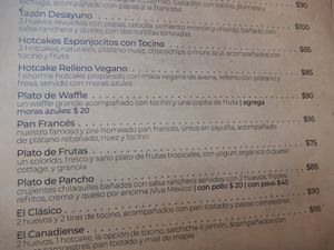 Vegan pancake - Hotcake Relleno Vegano! at ChocoBanana in Sayulita