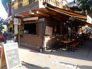 the view from la calle at ChocoBanana in Sayulita